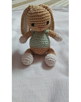  Amigurumi Soft Toy- Handmade Crochet- Bunny (Green)